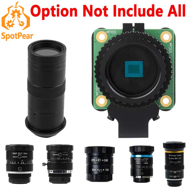 Raspberry Pi Global Shutter Camera Imx296 - Raspberry Pi Global Shutter Camera Telefoto/100X-Microscoop/Zoom